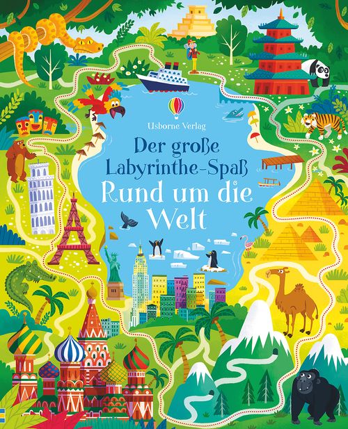 Cover des Buches Der große Labyrinthe-Spaß: Rund um die Welt von 