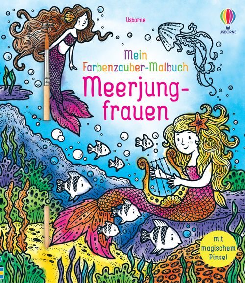 Cover des Buches Mein Farbenzauber-Malbuch: Meerjungfrauen von 