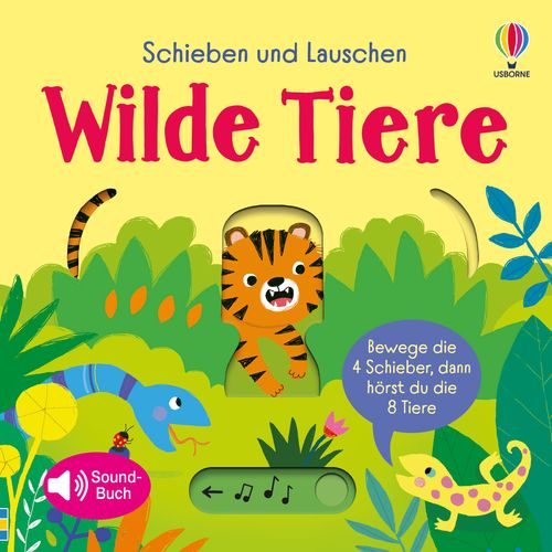 Cover des Buches Schieben und Lauschen: Wilde Tiere von 