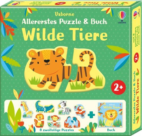Cover des Buches Allererstes Puzzle & Buch: Wilde Tiere von Matthew Oldham
