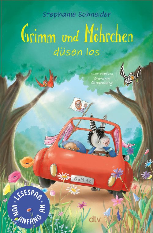 Cover des Buches Grimm und Möhrchen düsen los von 
