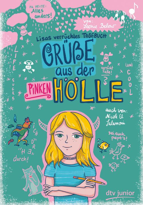 Cover des Buches Grüße aus der pinken Hölle − Lisas verrücktes Tagebuch von 