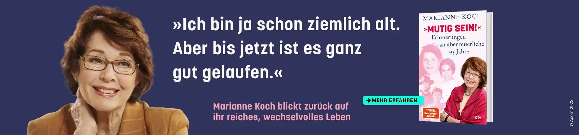 Bild von der Autorin Koch, Buchcover von Mutig sein