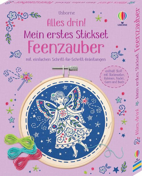 Cover des Buches Alles drin! Mein erstes Stickset: Feenzauber von Lara Bryan