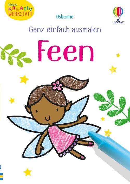 Cover des Buches Kleine Kreativ-Werkstatt - Ganz einfach ausmalen: Feen von 