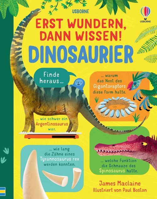 Cover des Buches Erst wundern, dann wissen! Dinosaurier von 