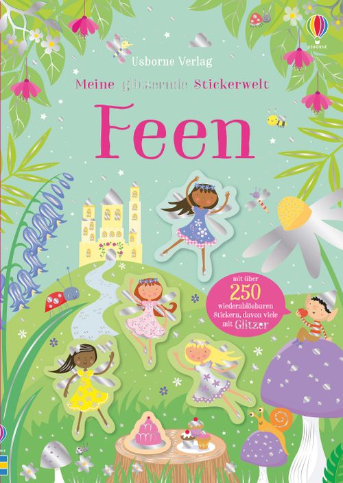 Cover des Buches Meine glitzernde Stickerwelt: Feen von Kirsteen Robson