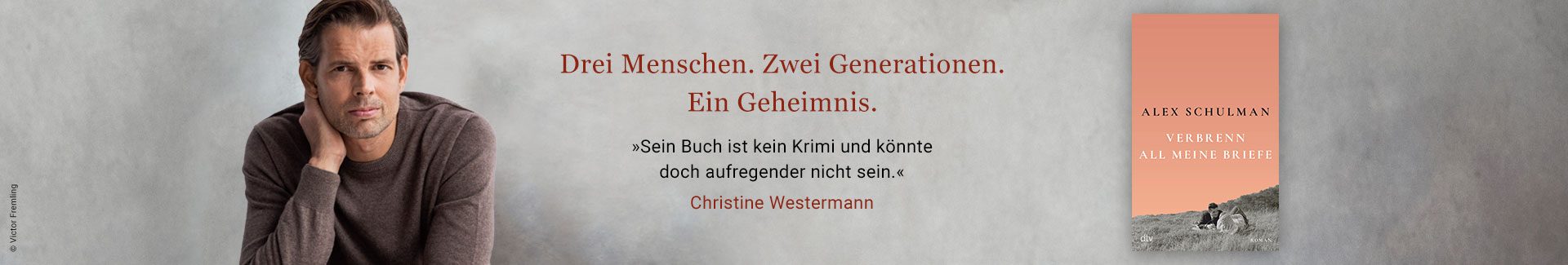 Buch Verbrenn all meine Briefe, Foto von Autor Alex Schulman und Text Über die Macht der Erinnerung und das, was wir Familie nennen.