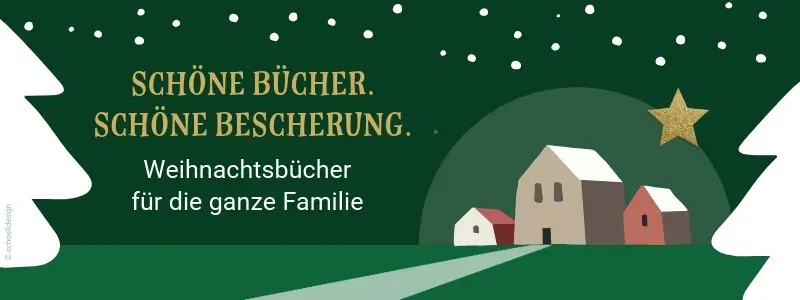 Weihnachtliche Landschaft und Text Weihnachtsbücher für die ganze Familie