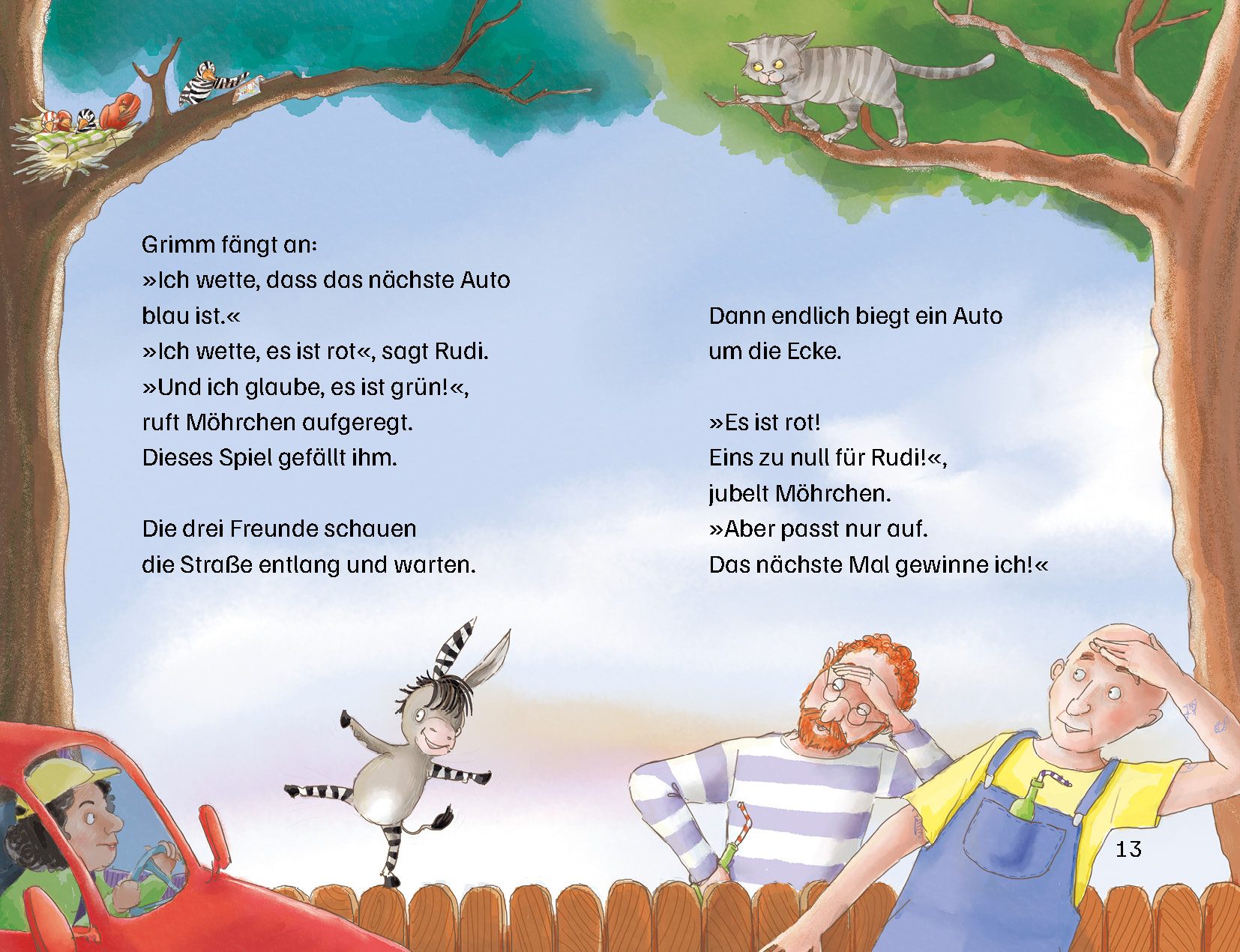 Cover des Buches Grimm und Möhrchen düsen los von Stephanie Schneider