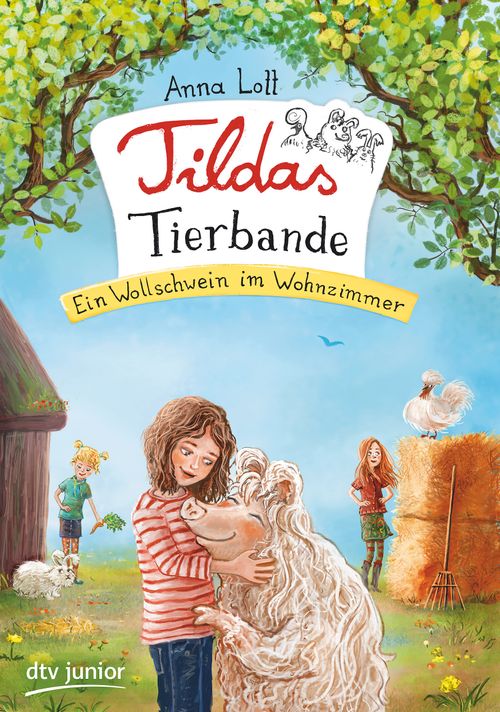 Cover des Buches Tildas Tierbande  - Ein Wollschwein im Wohnzimmer von 