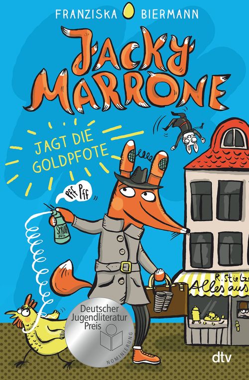 Cover des Buches Jacky Marrone jagt die Goldpfote von Franziska Biermann