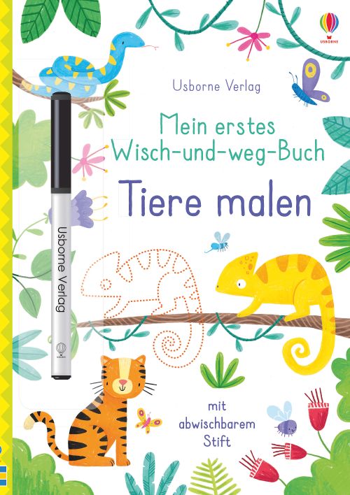 Cover des Buches Mein erstes Wisch-und-weg-Buch: Tiere malen von Kirsteen Robson