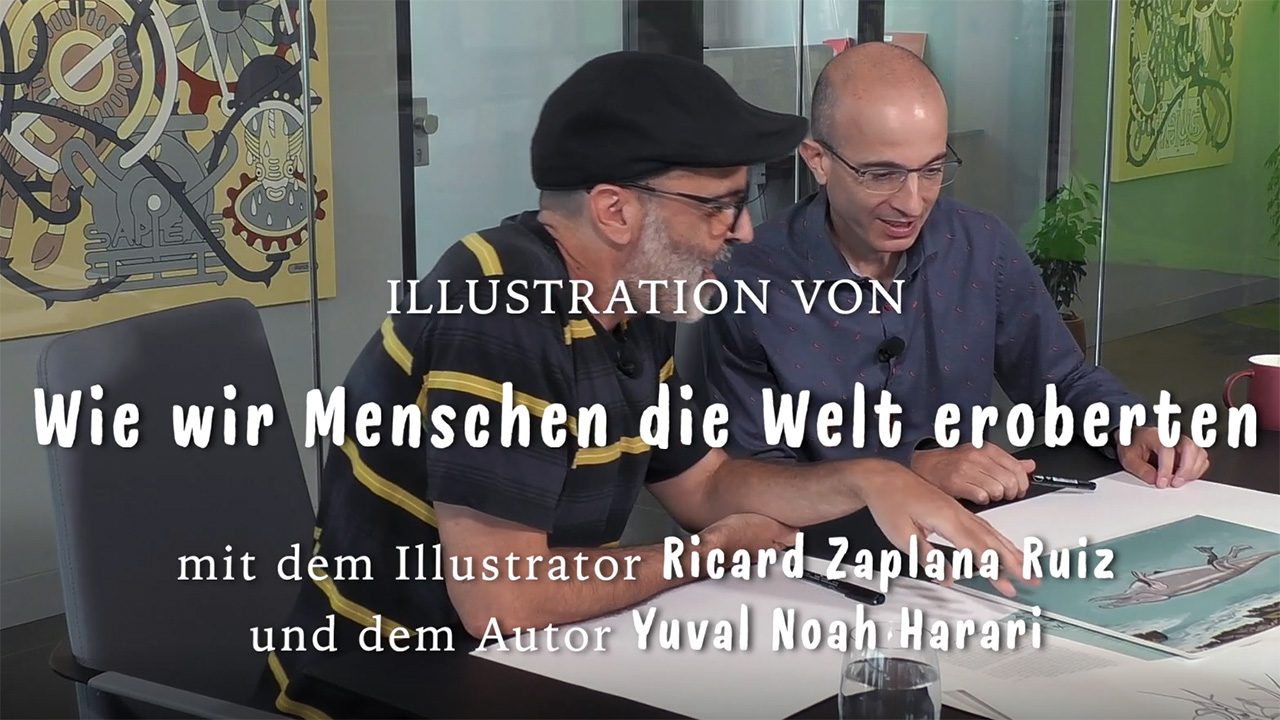 Yuval Noah Harari und Ricard Zaplana Ruiz zeichnen zusammen - Video