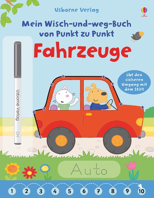 Cover des Buches Mein Wisch-und-weg-Buch von Punkt zu Punkt: Fahrzeuge von 