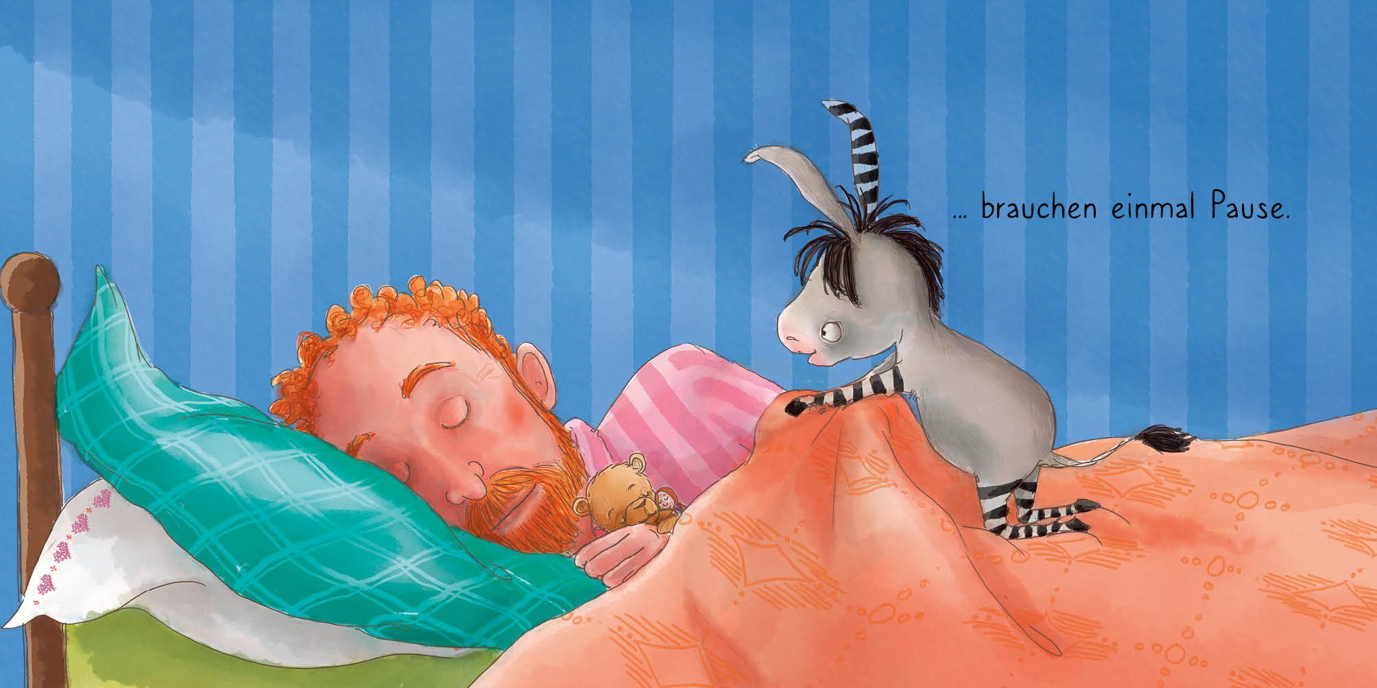 Cover des Buches Grimm und Möhrchen – In die Betten, fertig, los!  von Stephanie Schneider