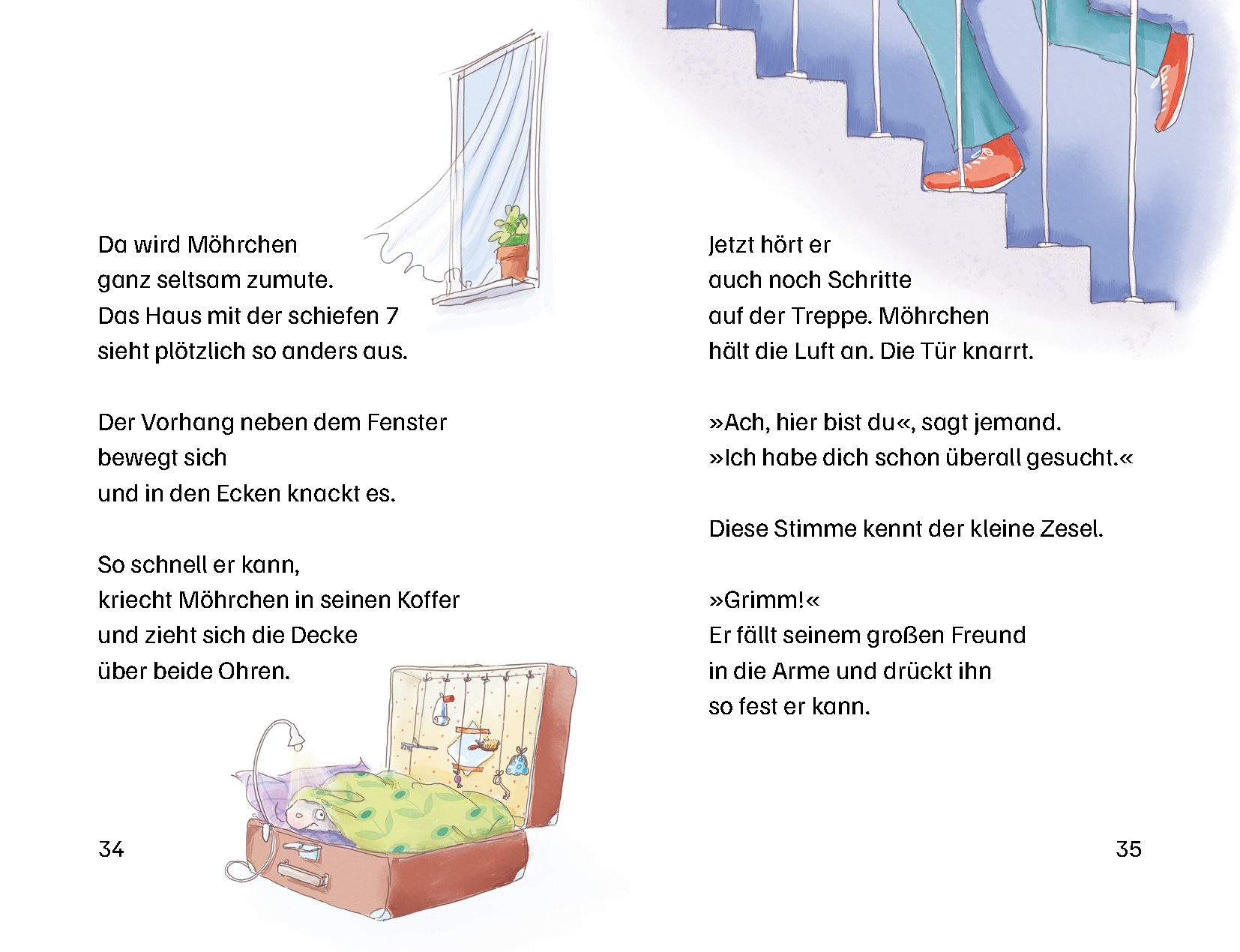 Cover des Buches Grimm und Möhrchen düsen los von Stephanie Schneider