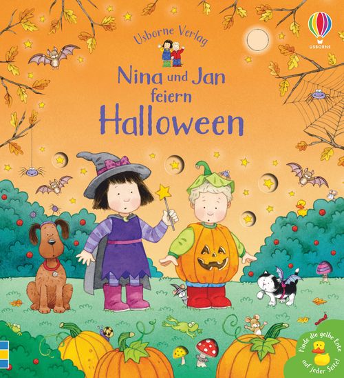 Cover des Buches Nina und Jan feiern Halloween von Sam Taplin