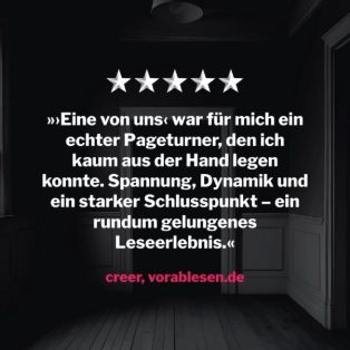 Erste Vorablesen Stimme zu Eine von uns von Samantha Hayes