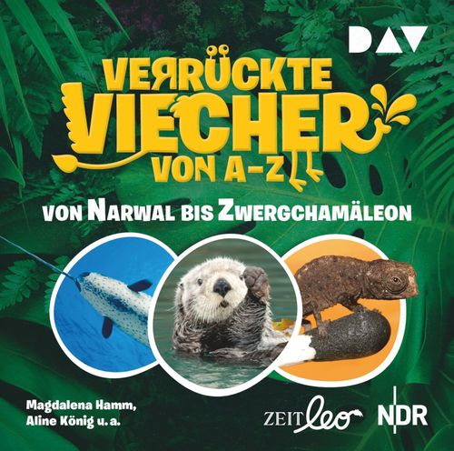 Cover des Buches Verrückte Viecher von A bis Z – Teil 2: Von Narwal bis Zwergchamäleon von 