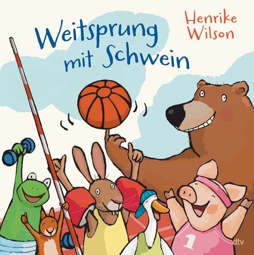 Cover des Buches Weitsprung mit Schwein  von Henrike Wilson