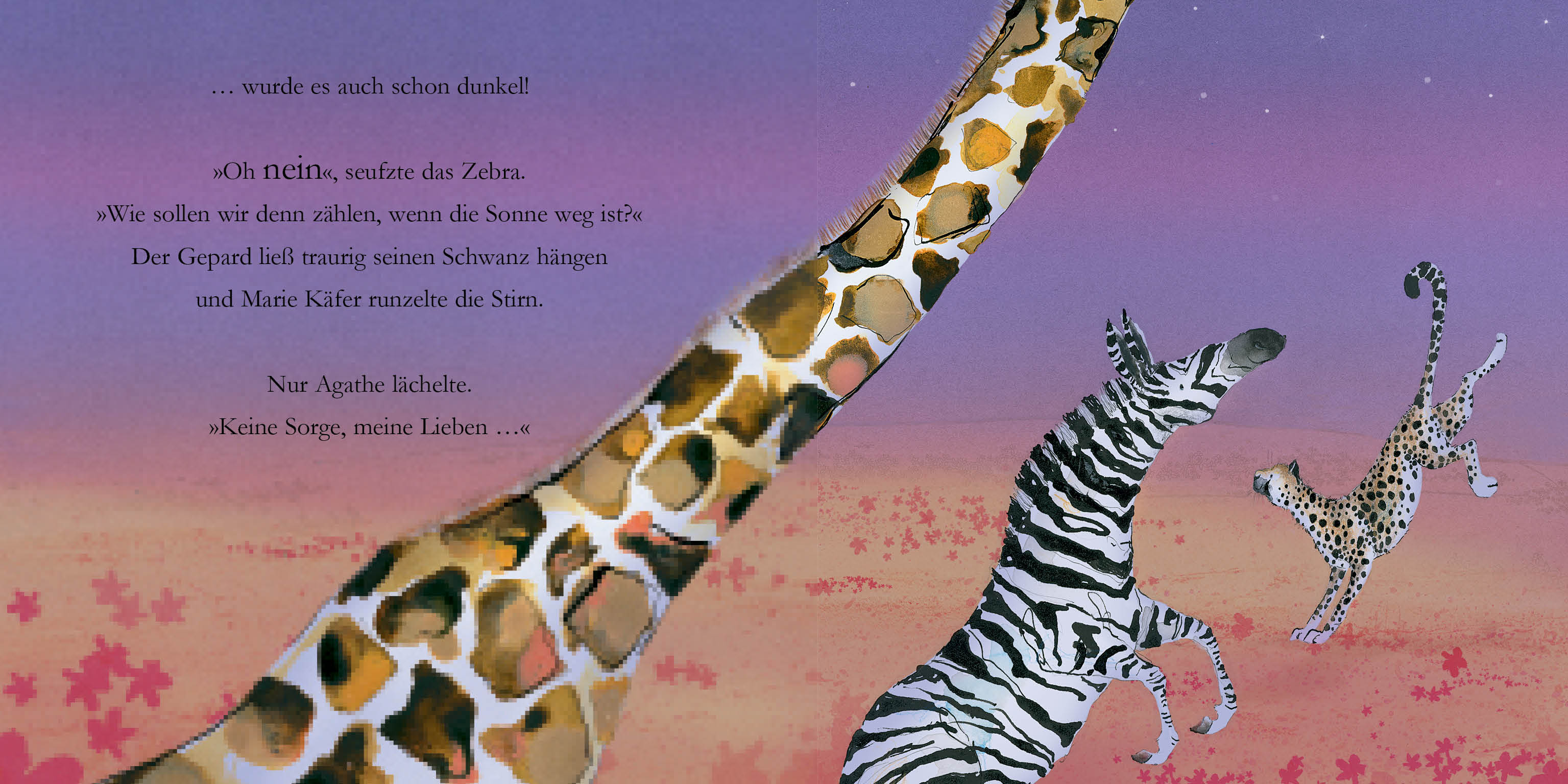 Agathe zählt die Sterne