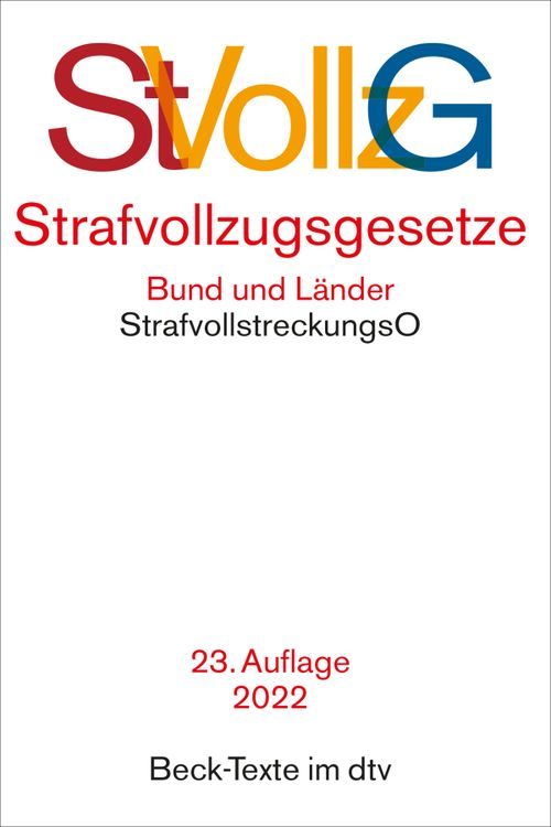 Cover des Buches Strafvollzugsgesetze von 