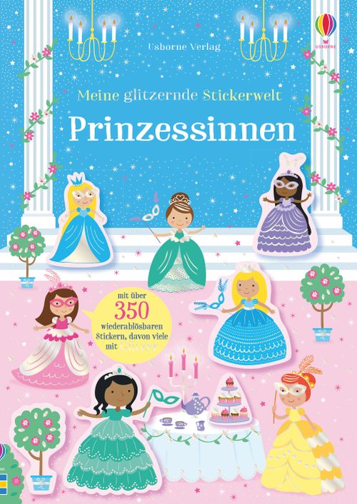 Cover des Buches Meine glitzernde Stickerwelt: Prinzessinnen von Kirsteen Robson