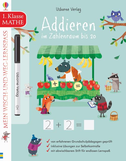 Cover des Buches Mein Wisch-und-weg-Lernspaß: Addieren im Zahlenraum bis 20 (1. Klasse) von Holly Bathie