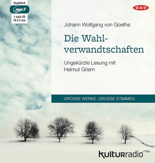 Cover des Buches Die Wahlverwandtschaften von Johann Wolfgang von Goethe