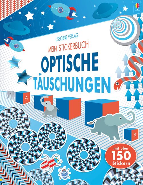 Cover des Buches Mein Stickerbuch: Optische Täuschungen von Sam Taplin