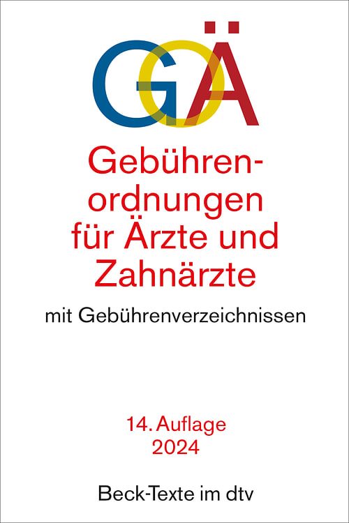 Cover des Buches Gebührenordnungen für Ärzte und Zahnärzte von 