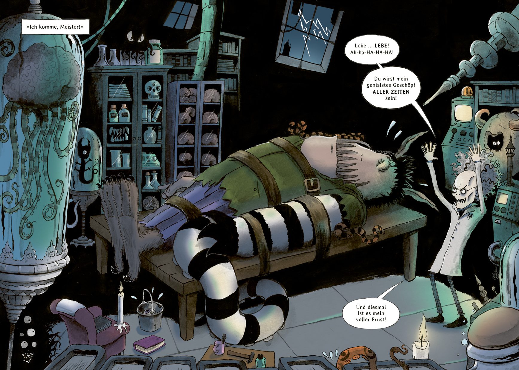 Cover des Buches Stitch Head – Chaos in der Monsterwerkstatt von Guy Bass