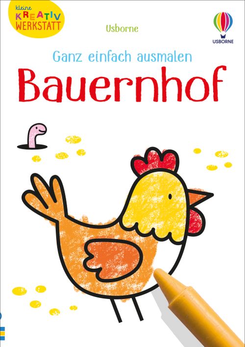Cover des Buches Kleine Kreativ-Werkstatt – Ganz einfach ausmalen: Bauernhof von 