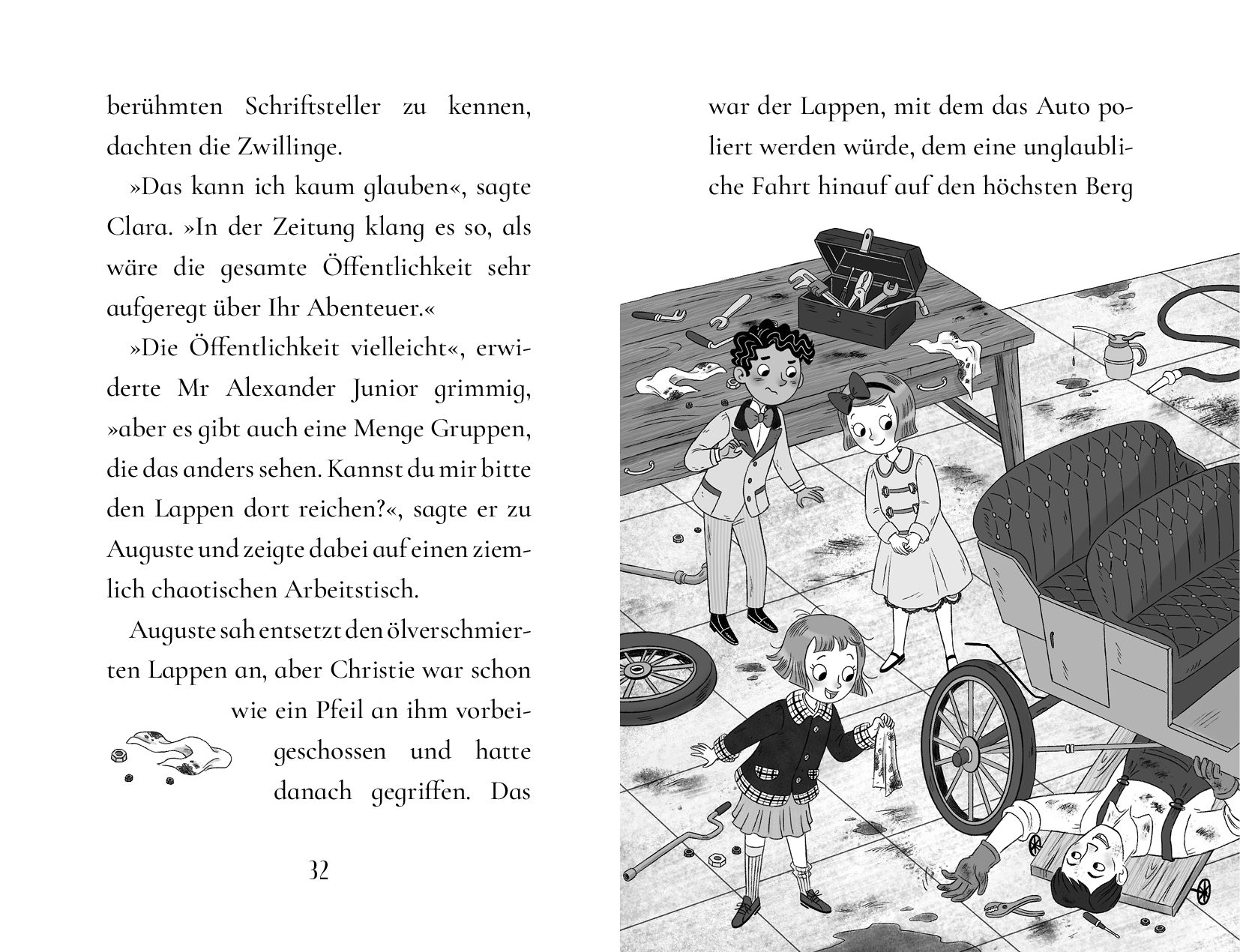 Cover des Buches Detektivagentur Christie & Agatha – Sabotage am Automobil von Pip Murphy