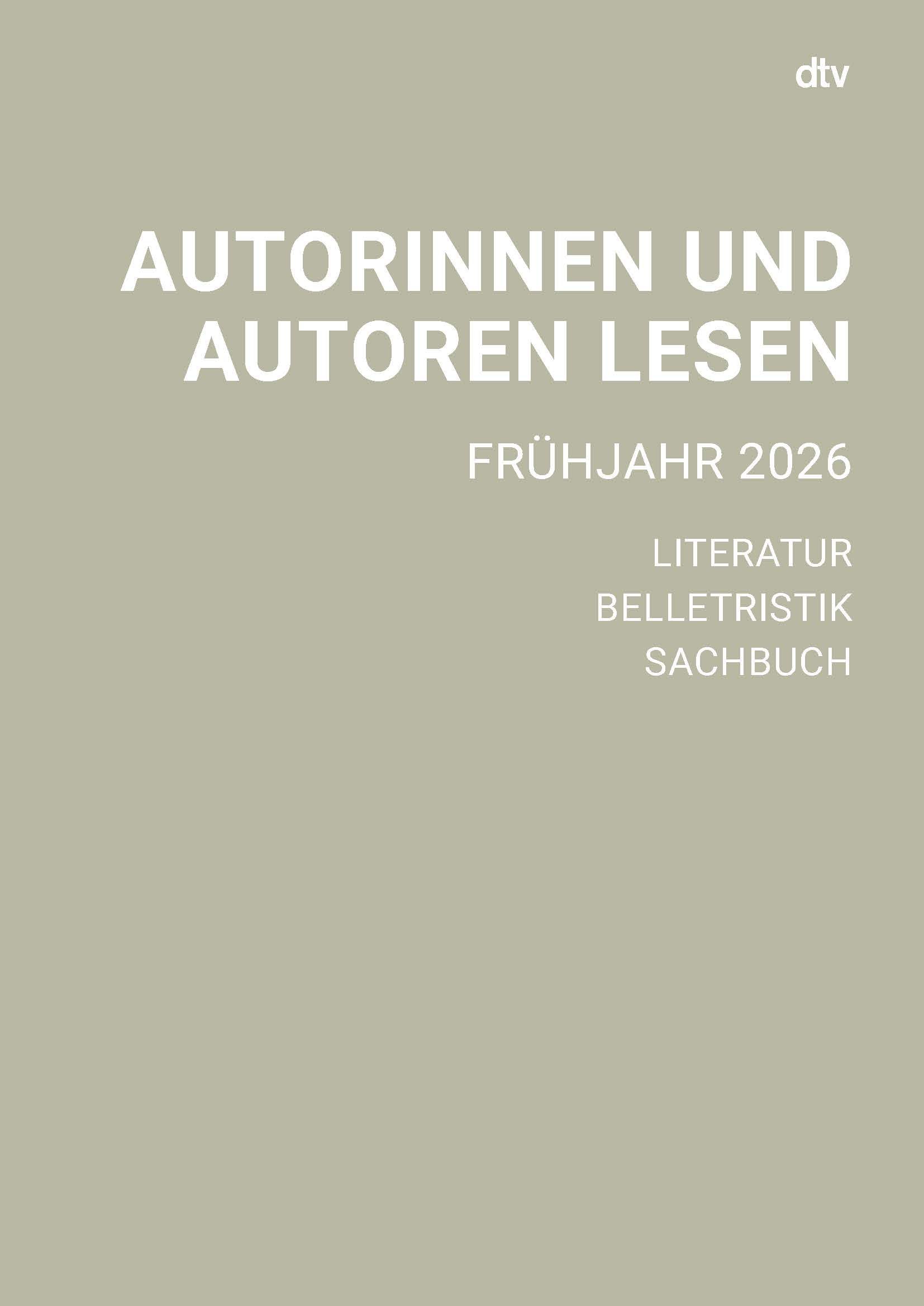 Cover für dtv Veranstaltungsangebot aus dem Frühjahr 2026