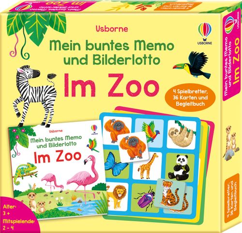 Cover des Buches Mein buntes Memo und Bilderlotto: Im Zoo von Kate Nolan