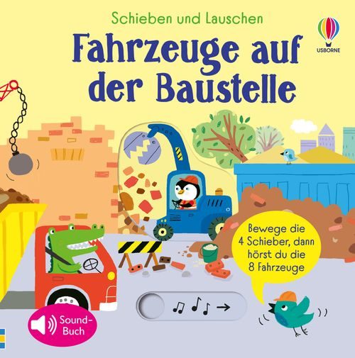 Cover des Buches Schieben und Lauschen: Fahrzeuge auf der Baustelle von 