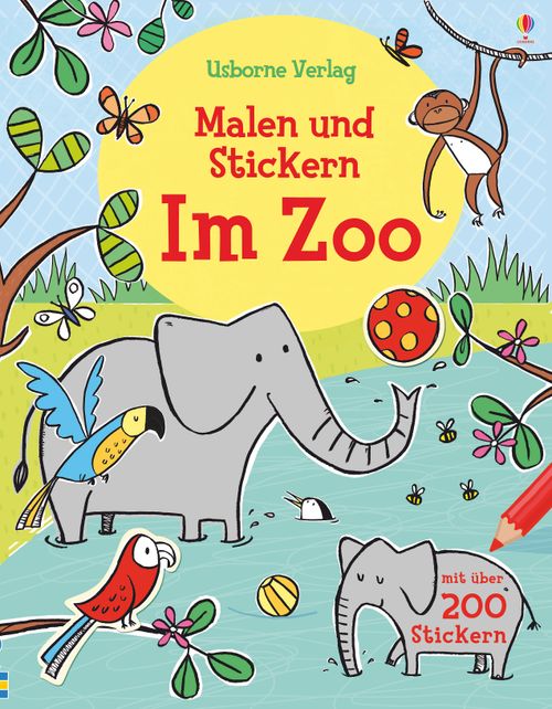 Cover des Buches Malen und Stickern: Im Zoo von 