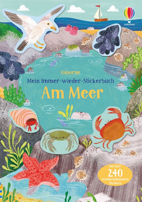 Cover des Buches Mein Immer-wieder-Stickerbuch: Am Meer von 