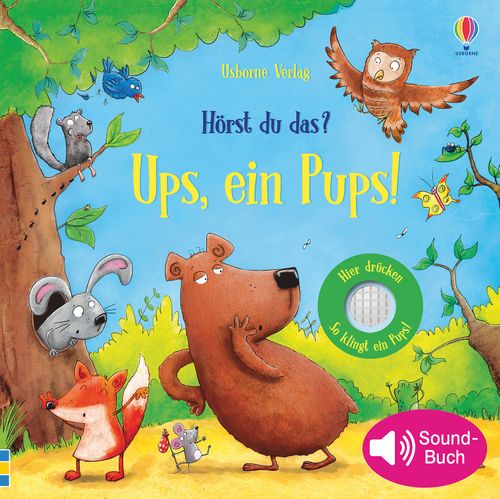 Cover des Buches Hörst du das? Ups, ein Pups! von Sam Taplin