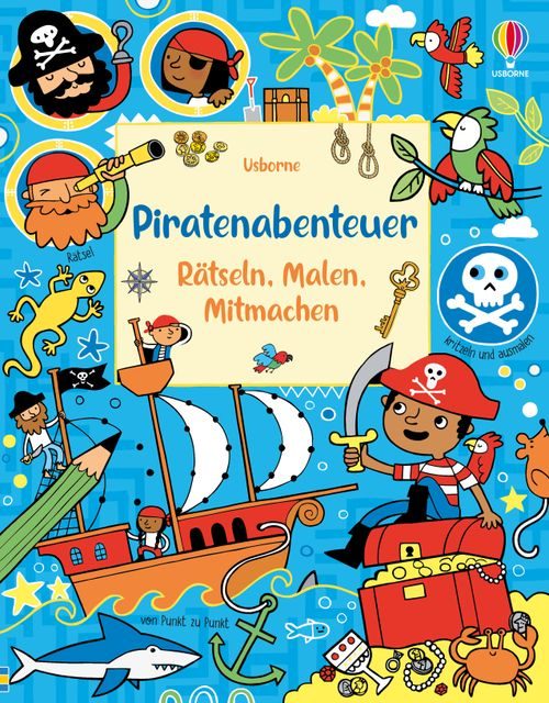 Cover des Buches Piratenabenteuer – Rätseln, Malen, Mitmachen von 