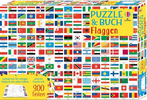 Cover des Buches Puzzle & Buch: Flaggen von Sue Meredith