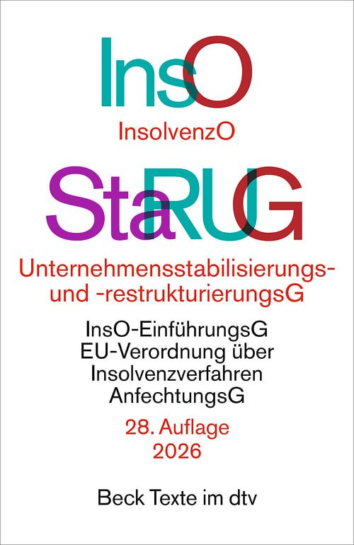 Cover des Buches Insolvenzordnung / Unternehmensstabilisierungs- und -restrukturierungsgesetz von 