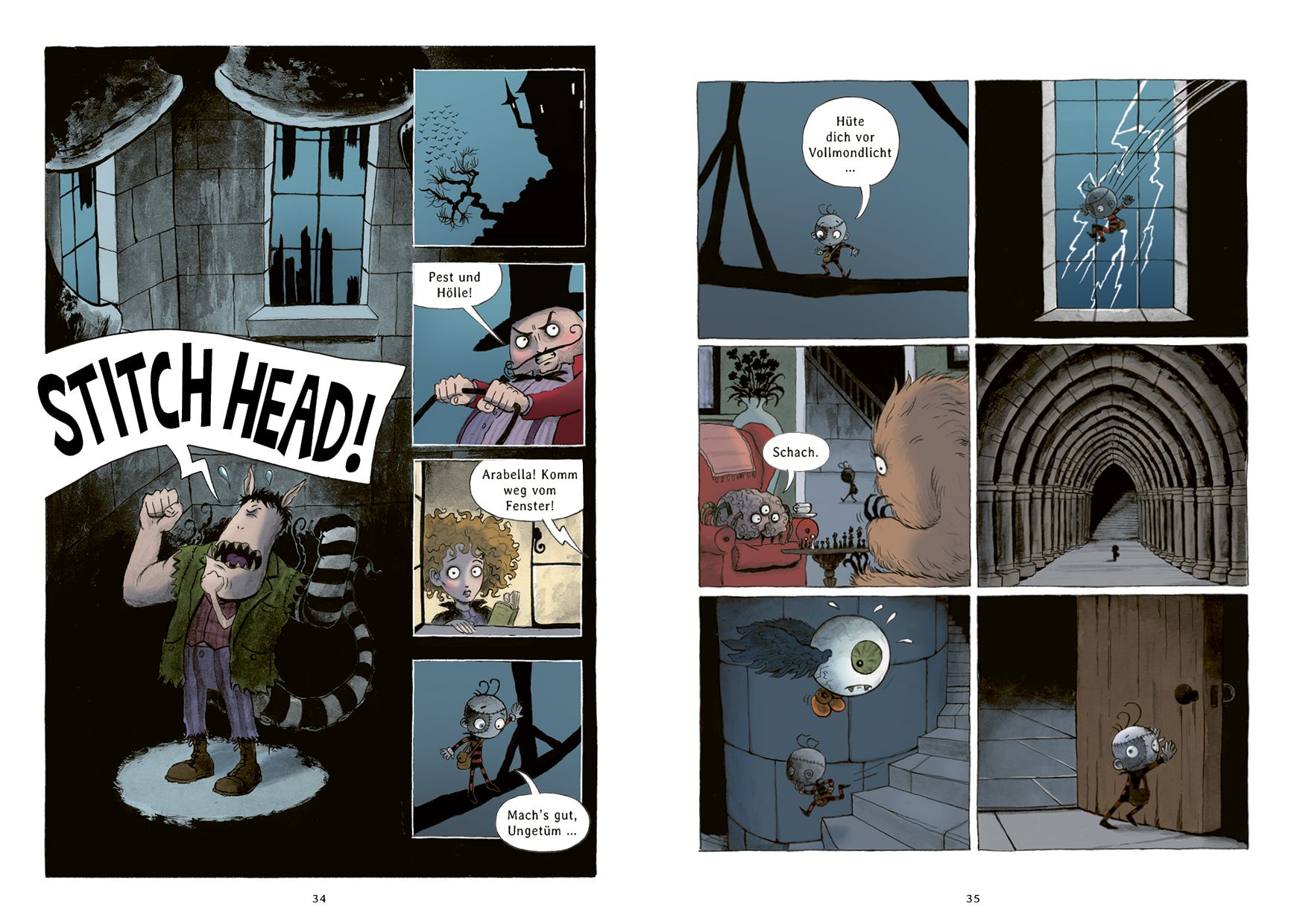 Cover des Buches Stitch Head – Chaos in der Monsterwerkstatt von Guy Bass