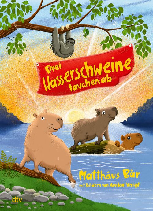 Cover des Buches Drei Wasserschweine tauchen ab von 