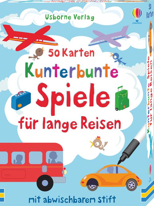 Cover des Buches 50 Karten: Kunterbunte Spiele für lange Reisen von 