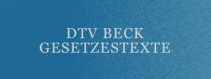 dtv Beck Gesetzestexte