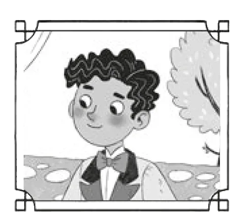 Illustration von Auguste. Figur aus der Buchreihe Detektivagentur Christie & Agatha