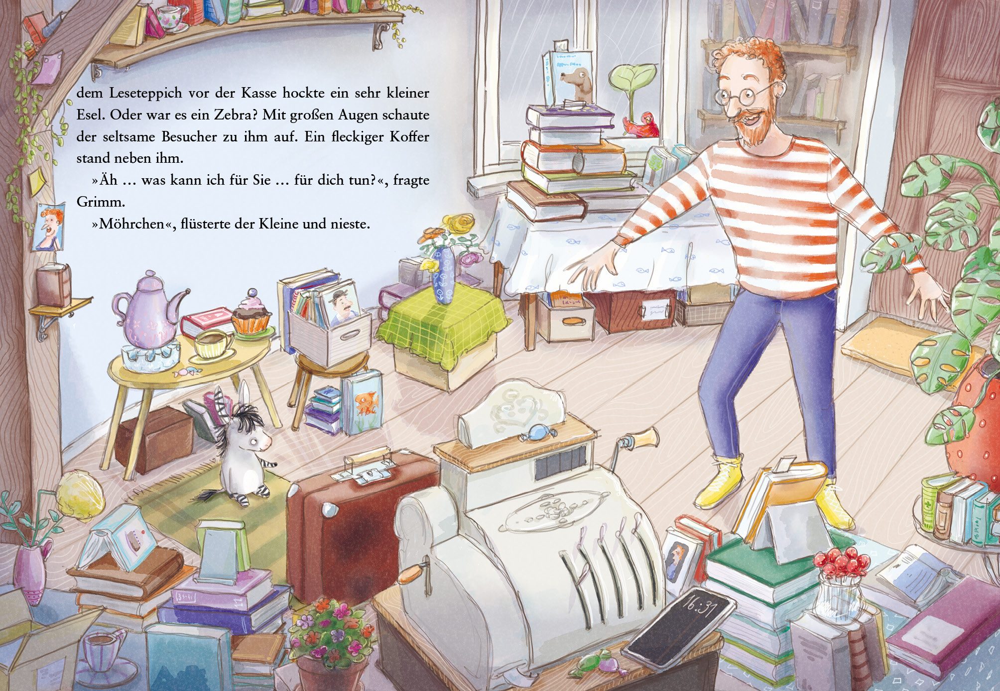 Cover des Buches Grimm und Möhrchen – Ein Zesel zieht ein von Stephanie Schneider